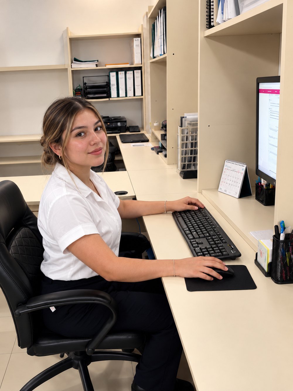 Contadora de ACA Contadores gestionando el cumplimiento fiscal de tu empresa